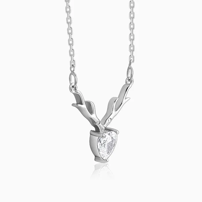 Anushka Sharma Silver Deer Heart Necklace Giva