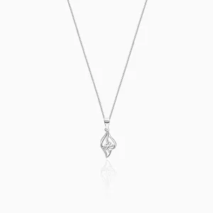 Anushka Sharma Silver Falling Dew Pendant with Box Chain Giva