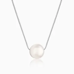 Anushka Sharma Silver White Pearl Moon Necklace Giva