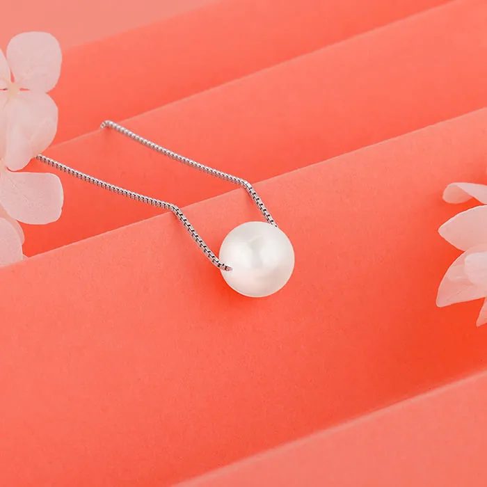 Anushka Sharma Silver White Pearl Moon Necklace Giva