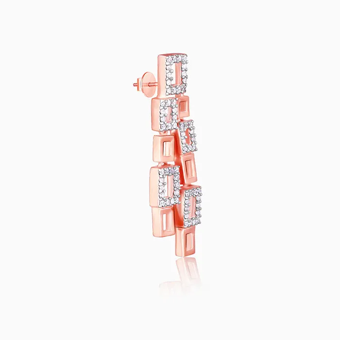 Anushka's Rose Gold Grace Earrings Giva