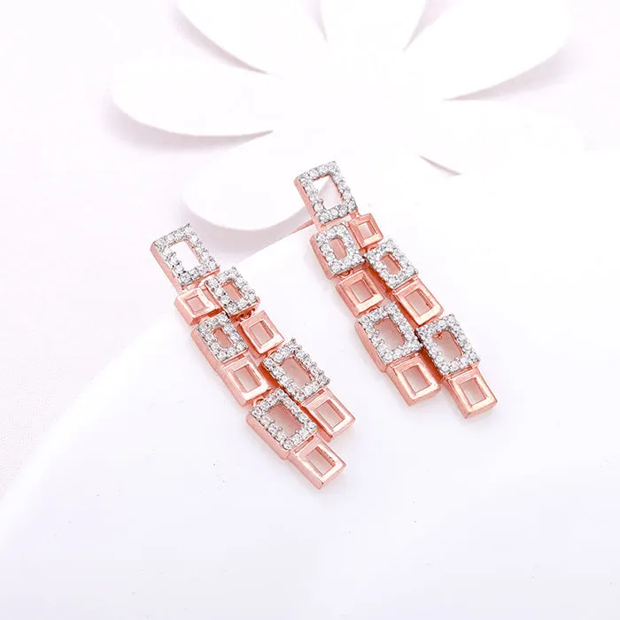 Anushka's Rose Gold Grace Earrings Giva