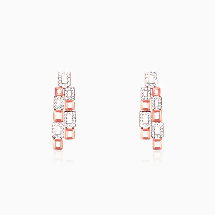 Anushka's Rose Gold Grace Earrings Giva