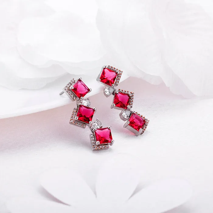 Anushka's Royal Pink Earrings Giva