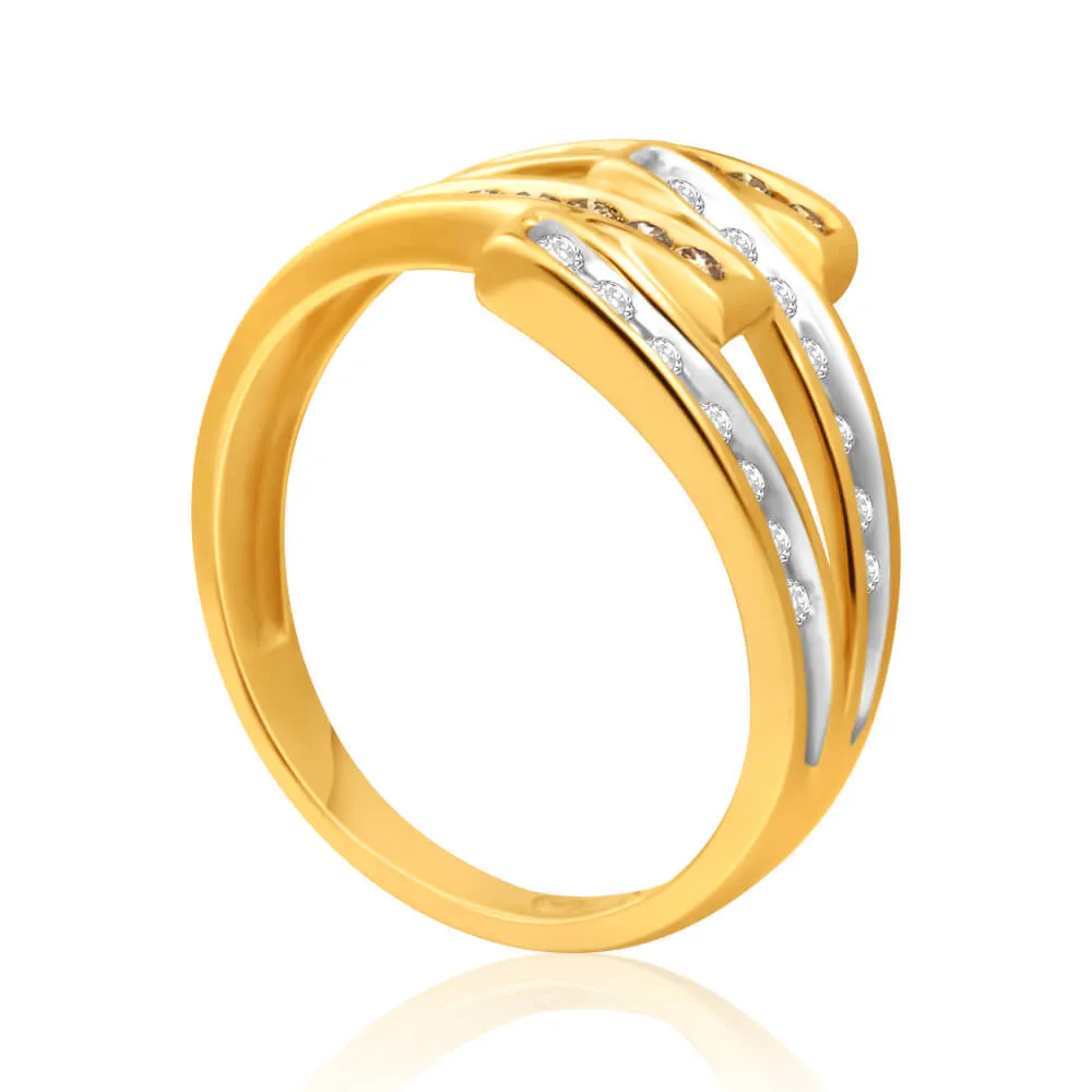 Australian Diamond 9ct Yellow Gold Diamond Ring Shiels