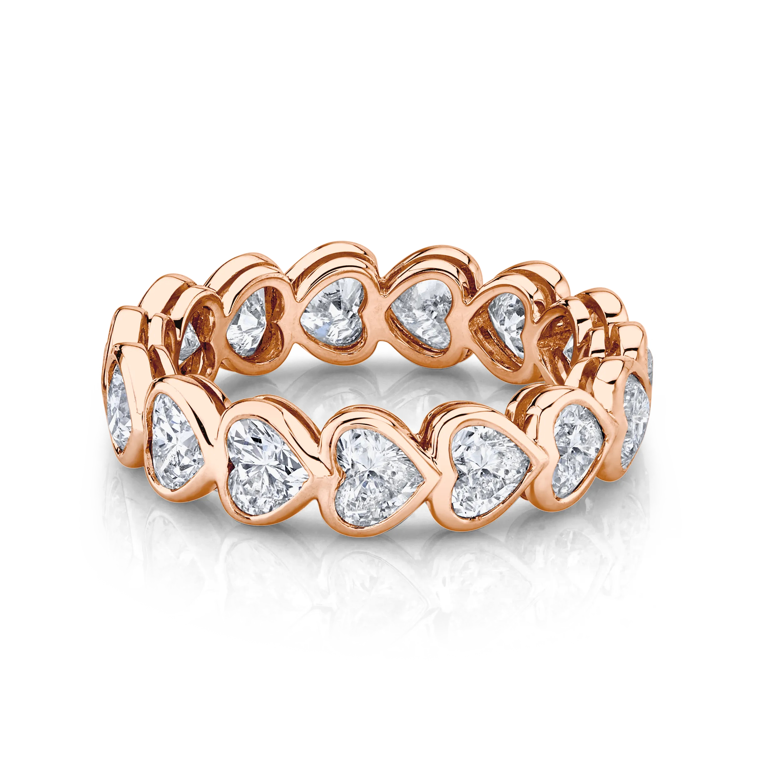 BEZELED HEART FULL DIAMOND ETERNITY BAND Anita Ko