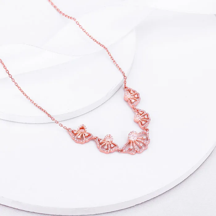 Bhumi Rose Gold Crowning Eyebright Necklace Giva