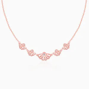 Bhumi Rose Gold Crowning Eyebright Necklace Giva