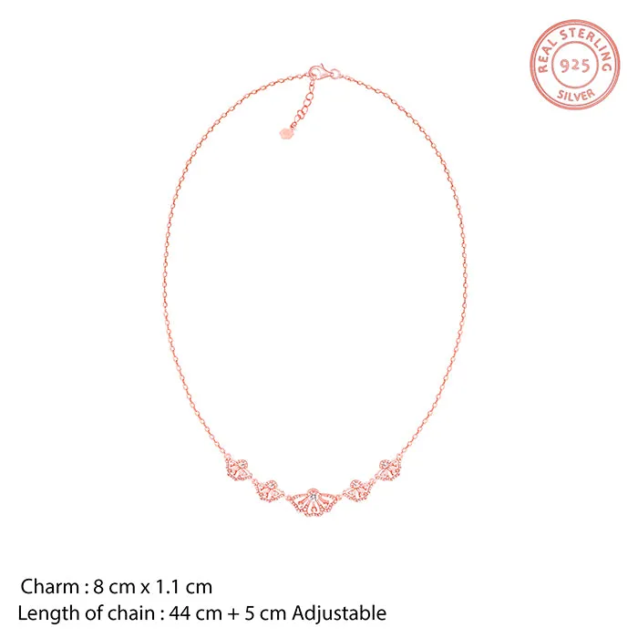 Bhumi Rose Gold Crowning Eyebright Necklace Giva