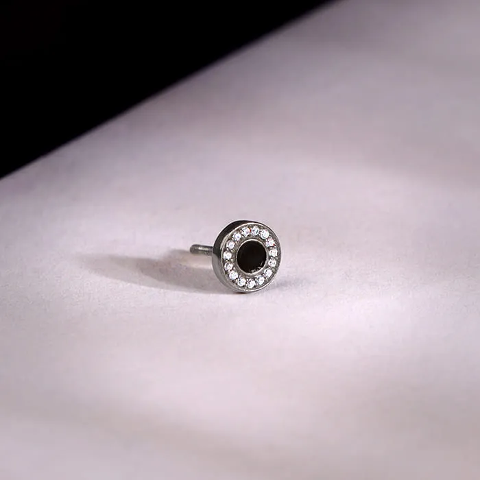 Black Rhodium Ares Stud For Him Giva
