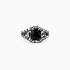 Black Rhodium Bold Fashion Ring For Him Giva