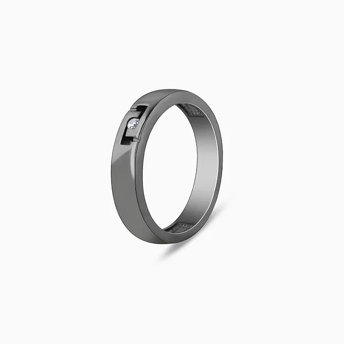 Black Rhodium Boldness Ring For Him Giva