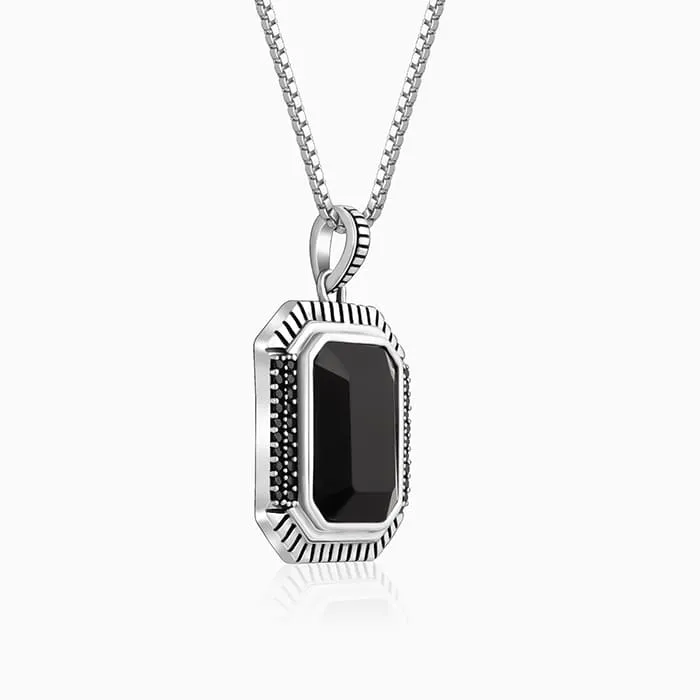 Black Rhodium Dark Phoenix Pendant With Box Chain For Him Giva