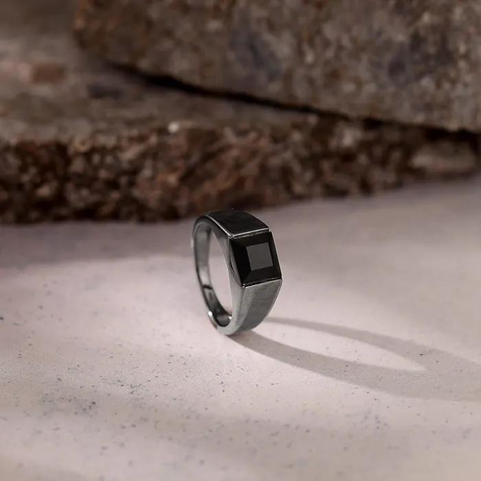 Black Rhodium Jazz Up Ring For Him Giva