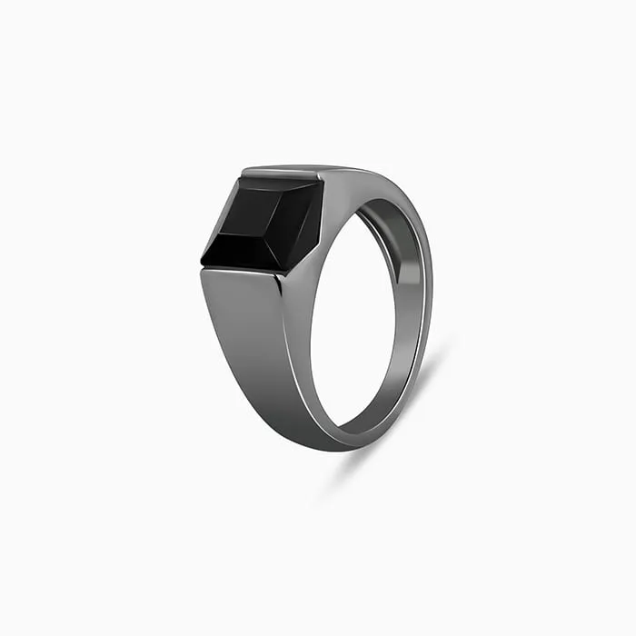 Black Rhodium Jazz Up Ring For Him Giva