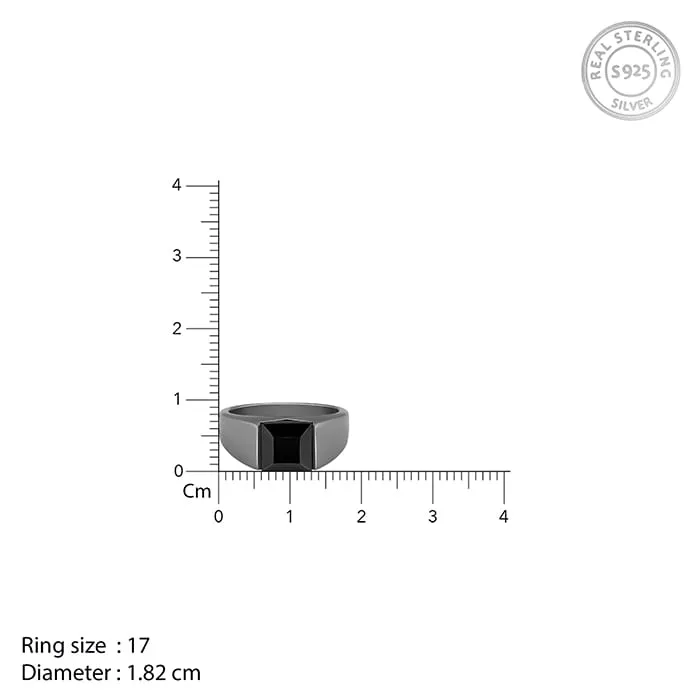 Black Rhodium Jazz Up Ring For Him Giva