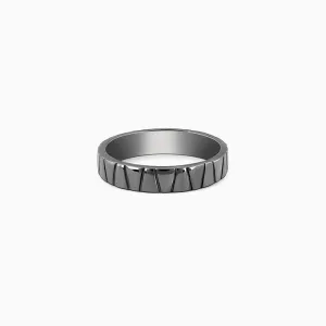 Black Rhodium Knight Ring For Him Giva