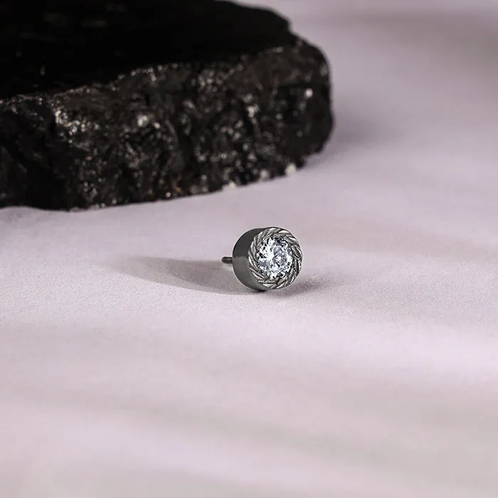 Black Rhodium Loki Stud For Him Giva