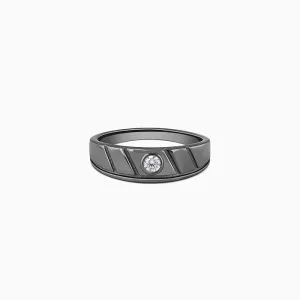 Black Rhodium Mighty Grip Ring For Him Giva