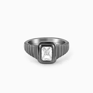 Black Rhodium Nomadic Spirit Ring For Him Giva