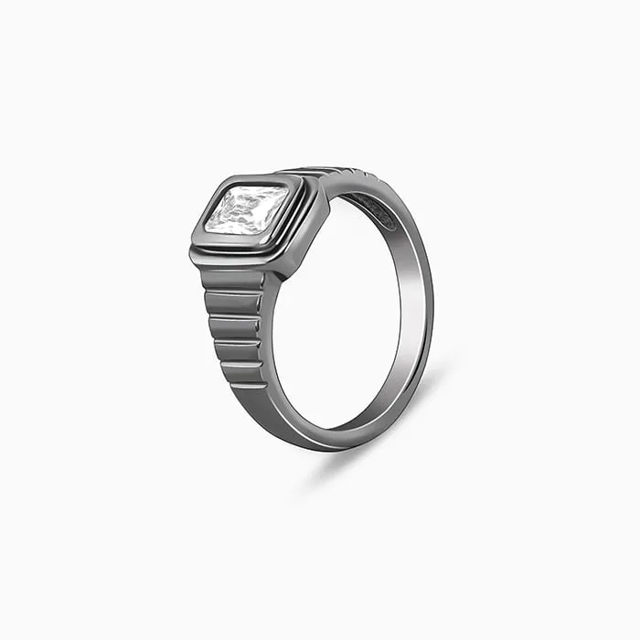 Black Rhodium Nomadic Spirit Ring For Him Giva