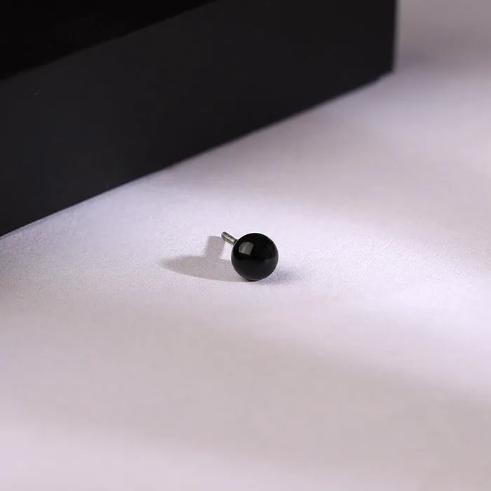 Black Rhodium Rizz Stud For Him Giva