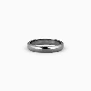Black Rhodium Solid Band For Him Giva