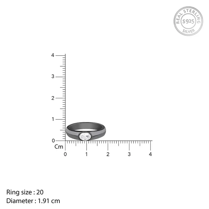 Black Rhodium Supremo Ring For Him Giva