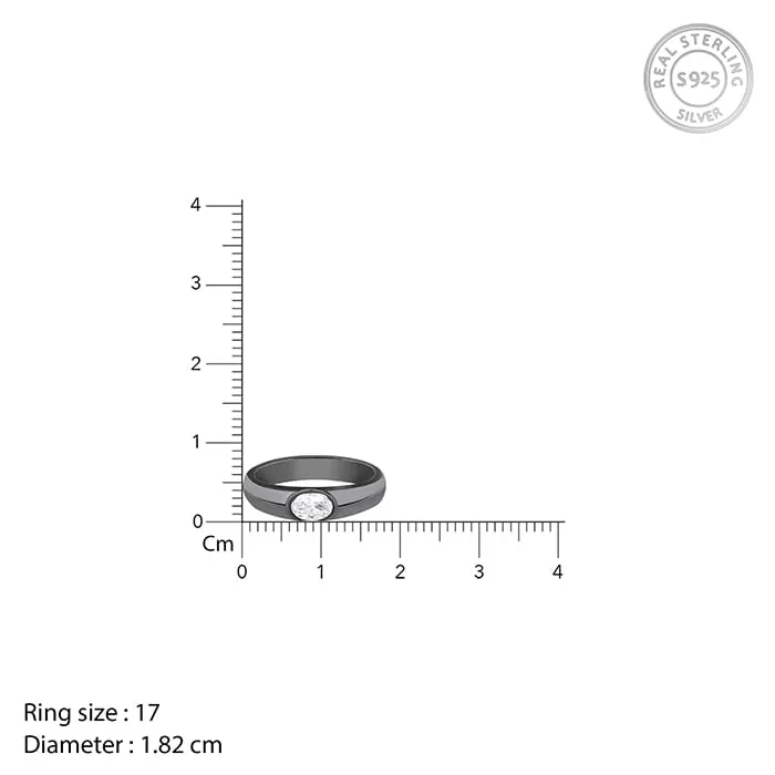 Black Rhodium Supremo Ring For Him Giva