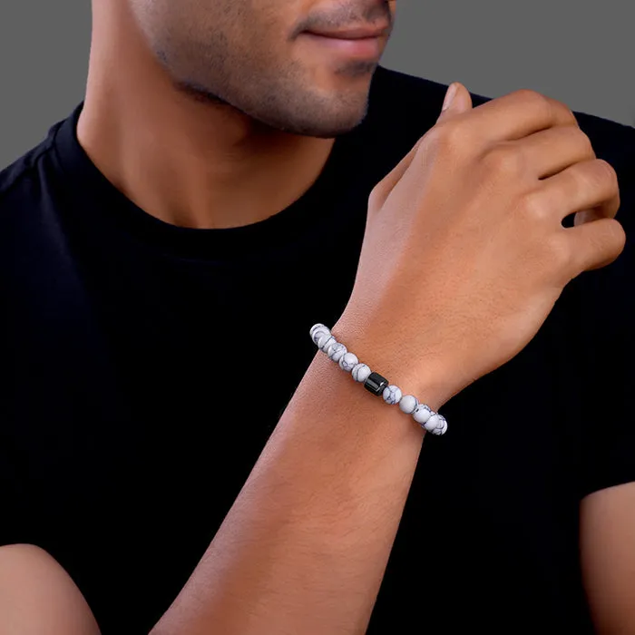 Black Rhodium White Howlight Bracelet For Him Giva