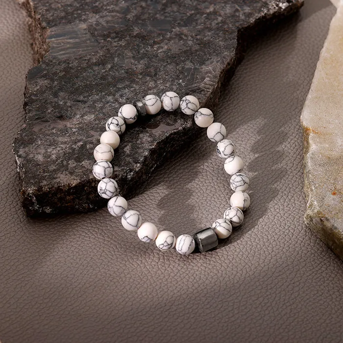 Black Rhodium White Howlight Bracelet For Him Giva