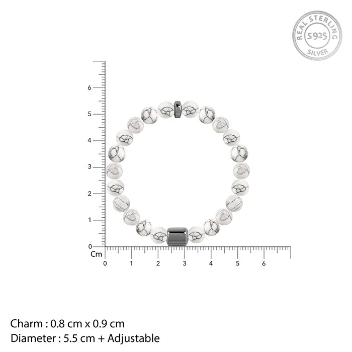 Black Rhodium White Howlight Bracelet For Him Giva