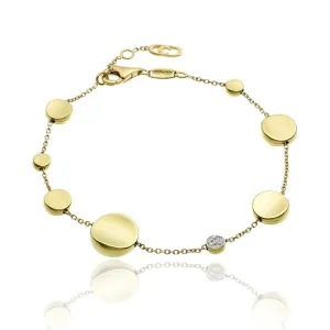 Chimento Armillas Glow 18ct Yellow Gold 0.05ct Diamond Bracelet
