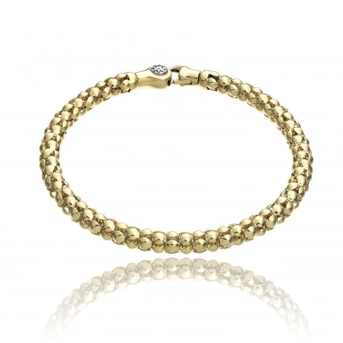 Chimento Melograno 18ct Yellow Gold 0.03ct Diamond Bracelet