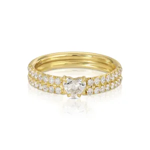 DIAMOND GIA RING WITH HEART DIAMOND CENTER Anita Ko