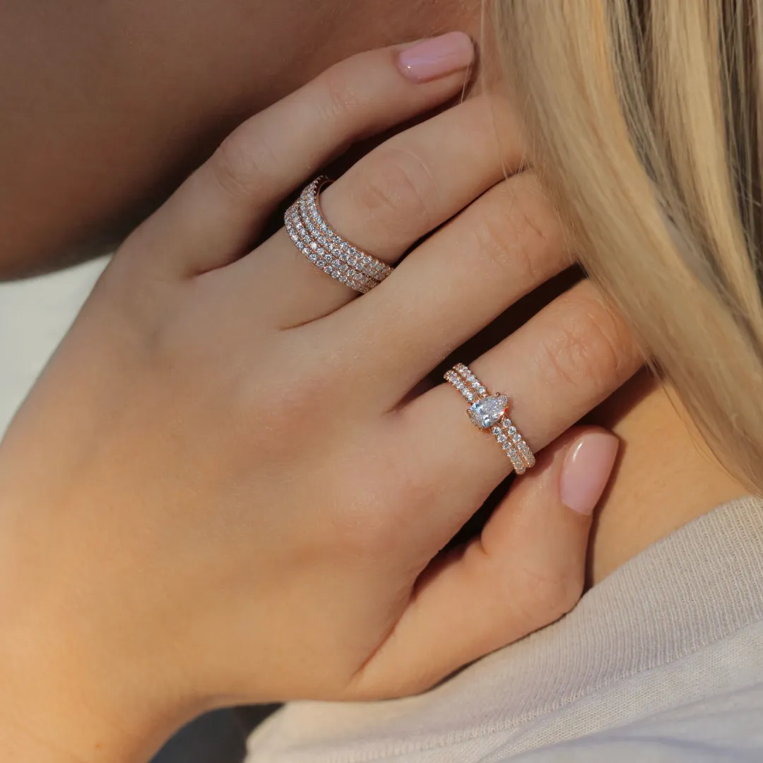 DIAMOND GIA RING WITH PEAR DIAMOND CENTER Anita Ko