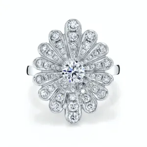 DIAMOND WATER LILY RING Anita Ko