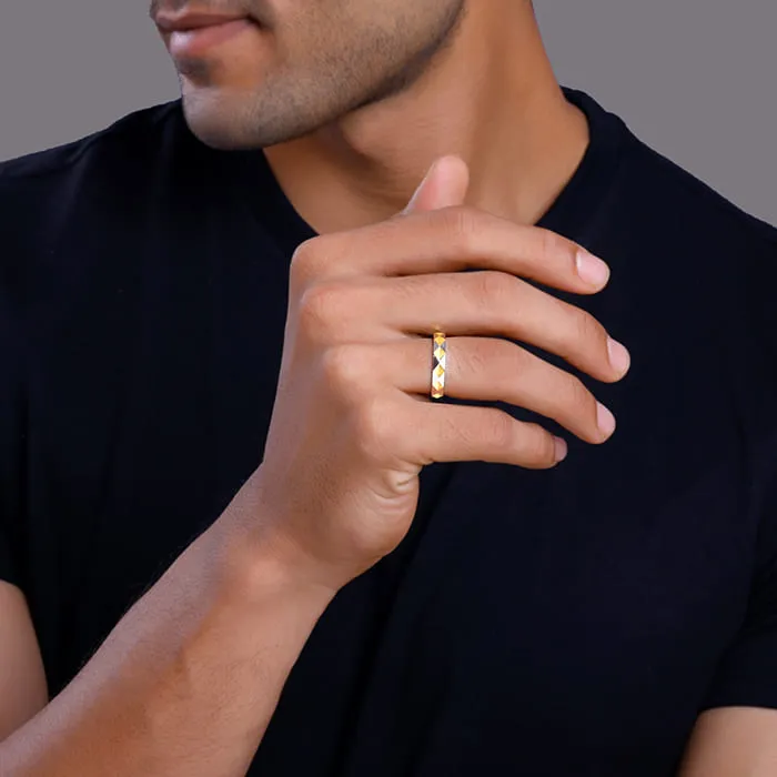 Dual Tone Altruistic Band For Him Giva