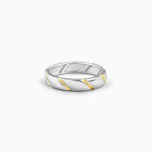 Dual Tone Charismatic Ring For Him Giva