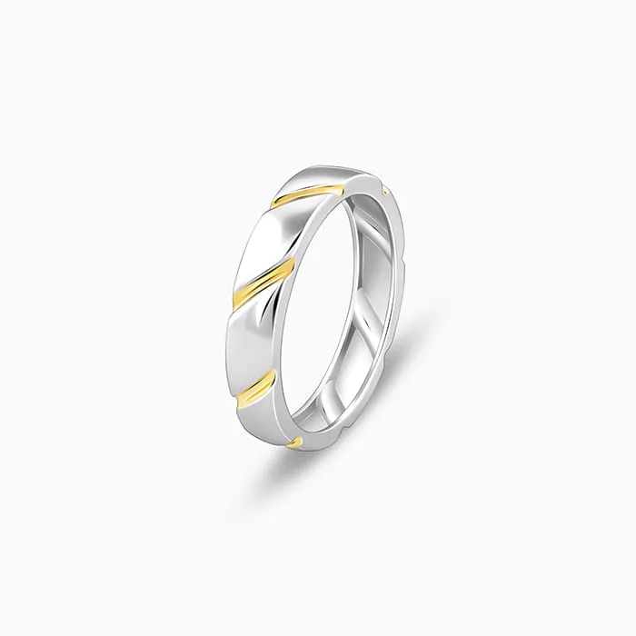 Dual Tone Charismatic Ring For Him Giva