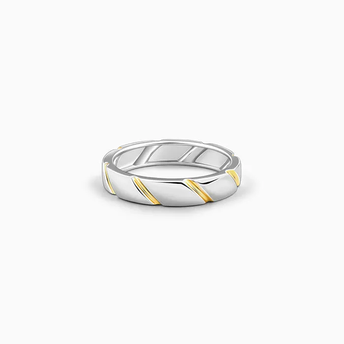 Dual Tone Charismatic Ring For Him Giva