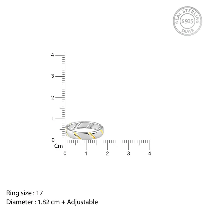 Dual Tone Charismatic Ring For Him Giva