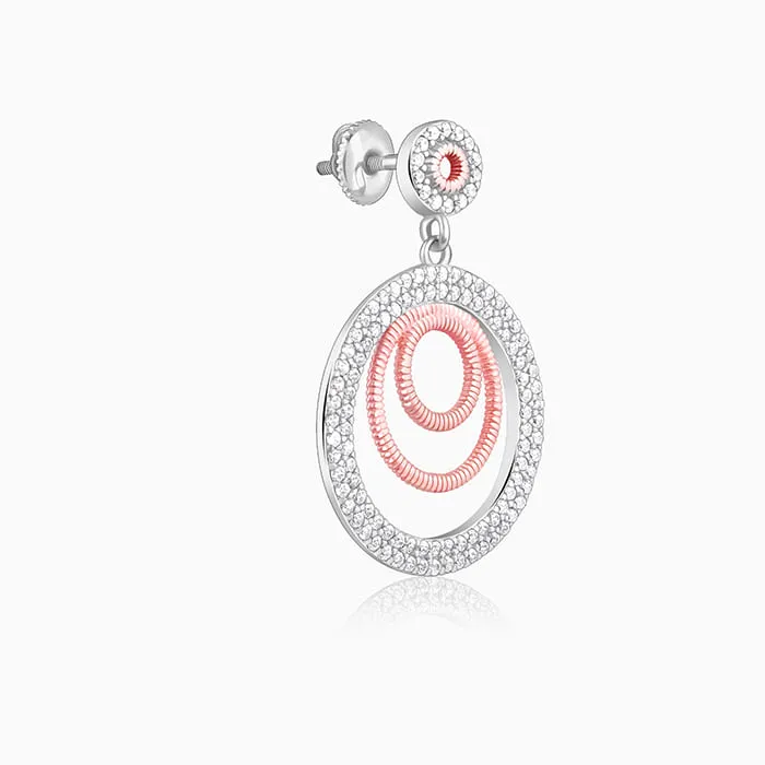 Dual Tone Luna Halo Earrings Giva