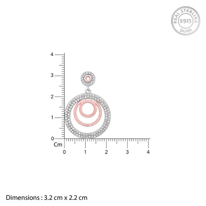 Dual Tone Luna Halo Earrings Giva