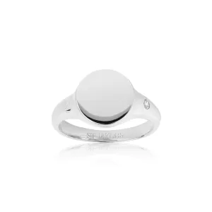 Follina Pianura Piccolo Silver Ring w. White Zirconia