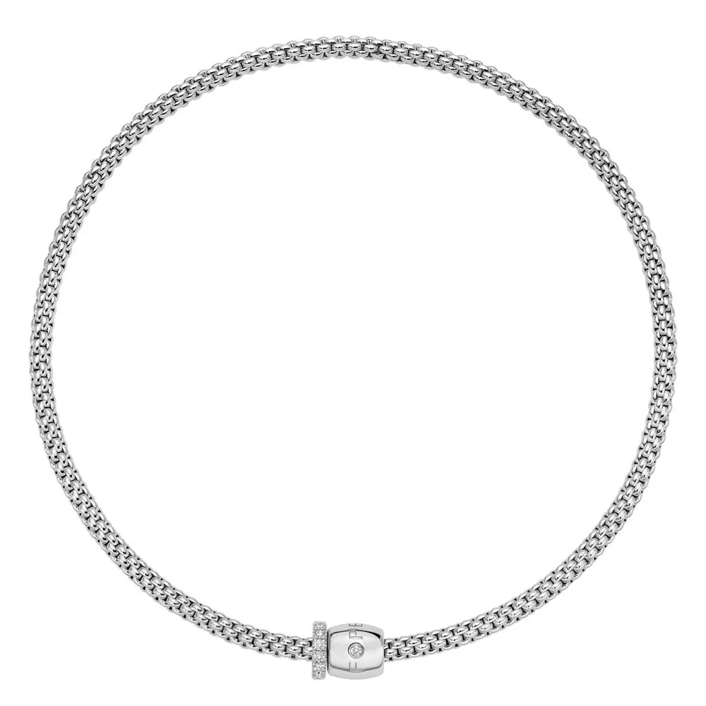 Fope Solo 18ct White Gold 0.47ct Diamond 40cm Necklace