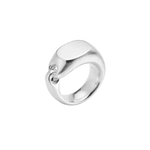 Georg Jensen Reflect Sterling Silver Signet Ring