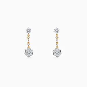 Gold Ageratum Diamond Earrings Giva