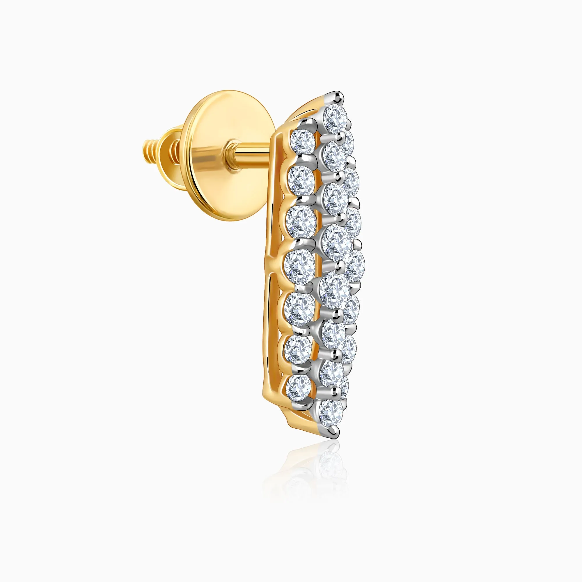 Gold Baroque Diamond Earrings Giva