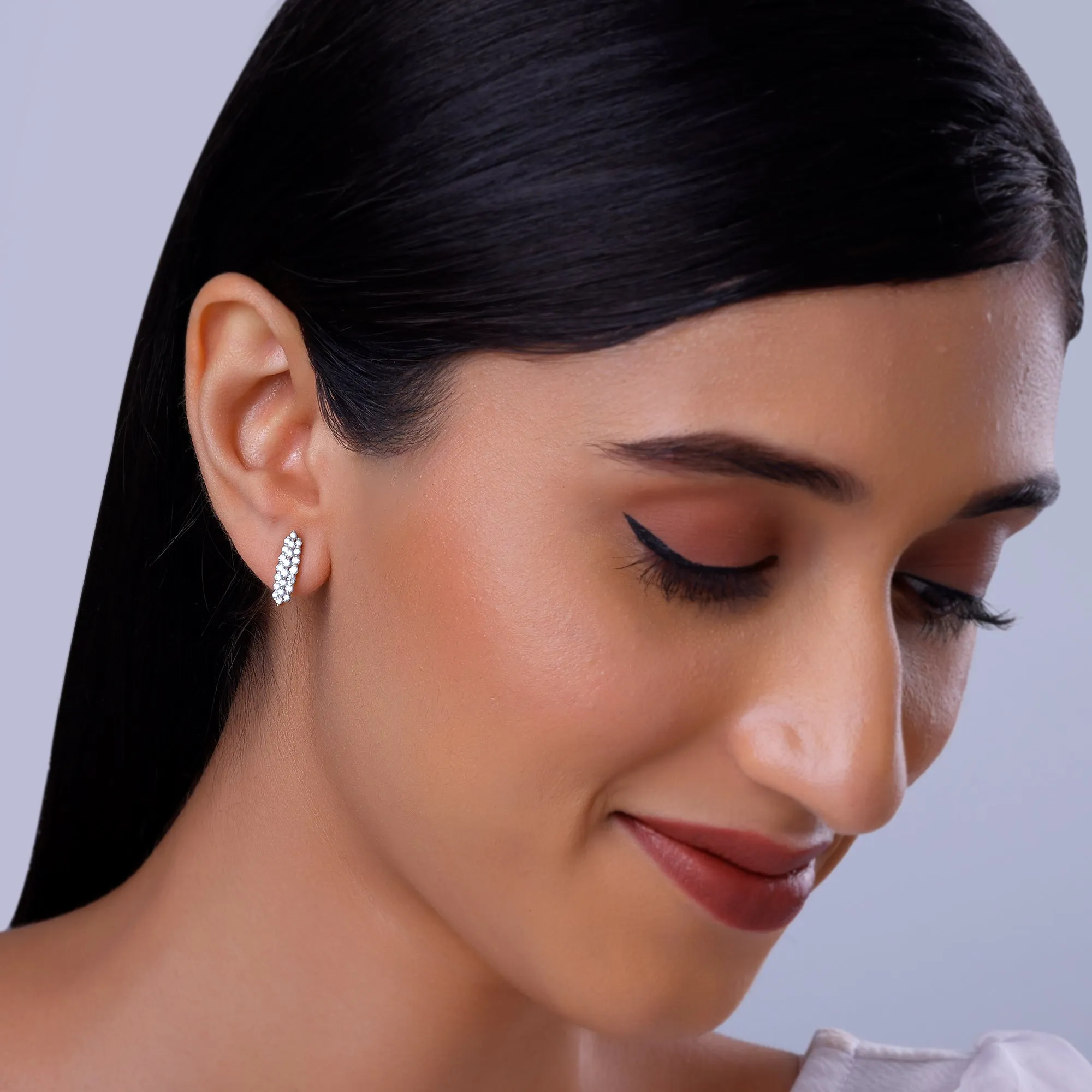 Gold Baroque Diamond Earrings Giva